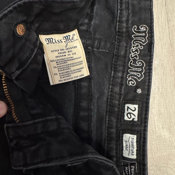 Miss Me Black Skinny Jeans for Women - Picture 3 of 3